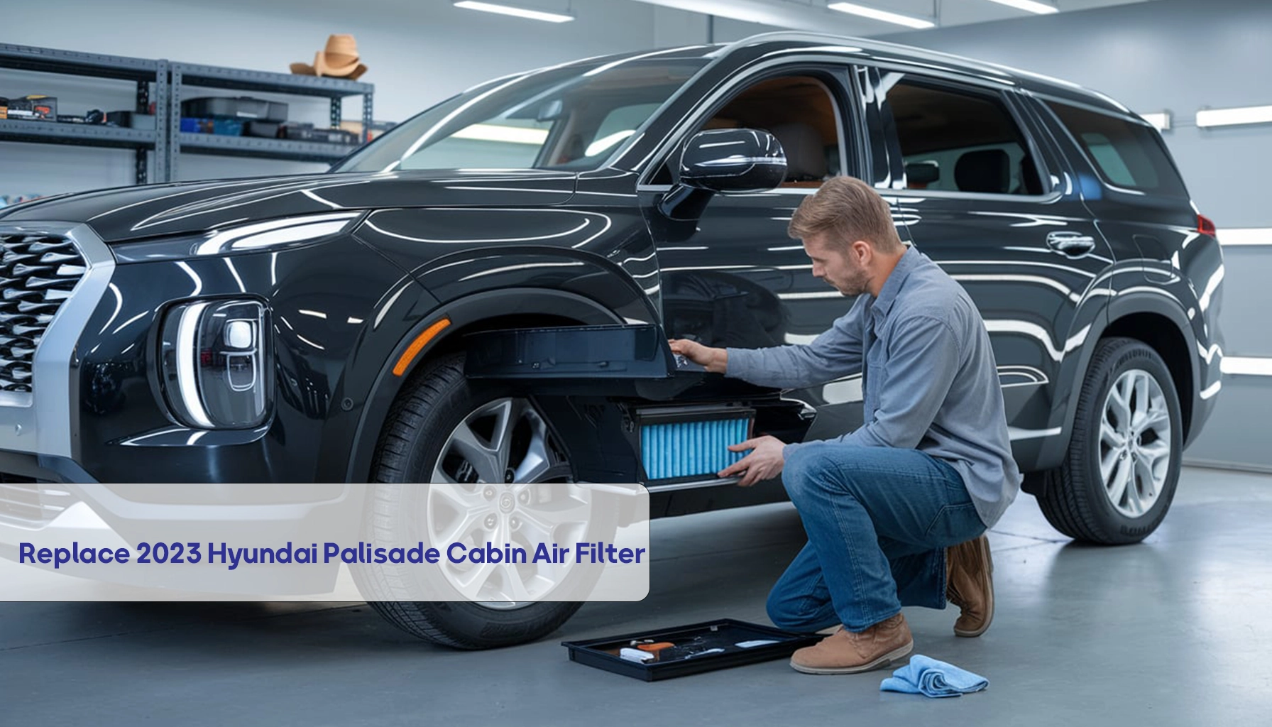 How to Replace the Cabin Air Filter in a 2023 Hyundai Palisade