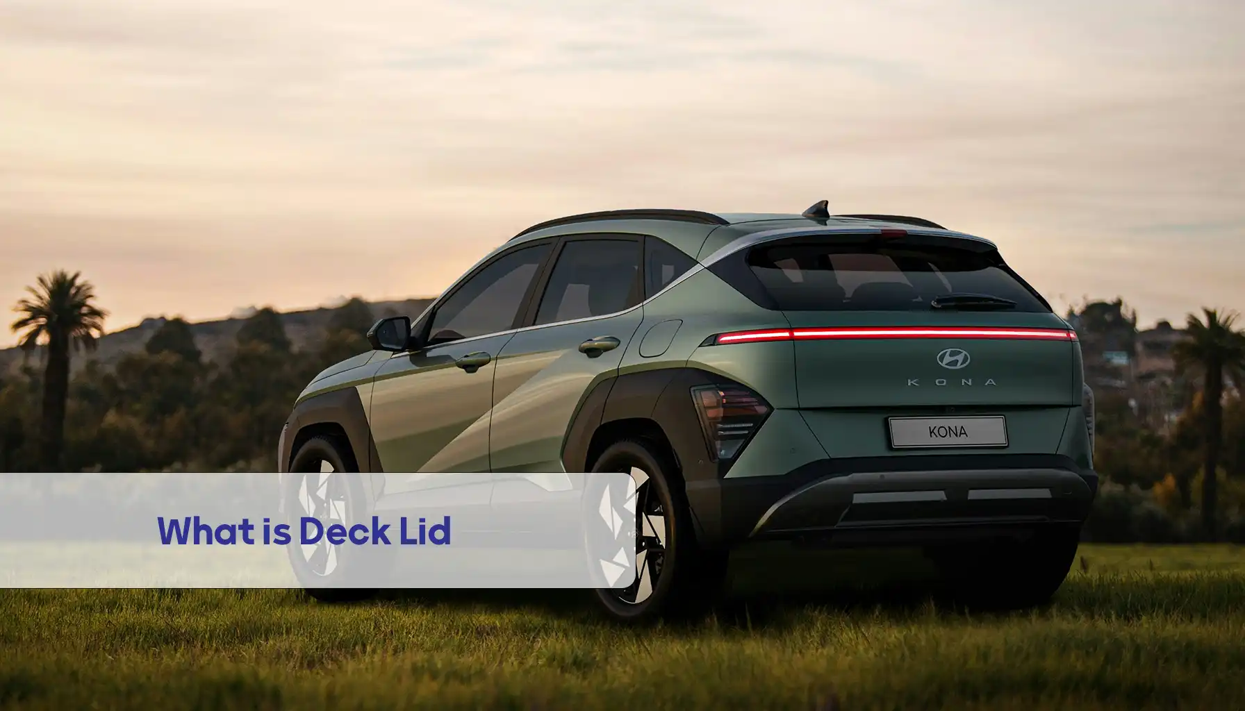 Hyundai deck lid
